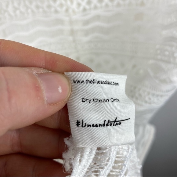 LINE & DOT Daiguri White Lace Halter Dress, M, NWT - Picture 10 of 10